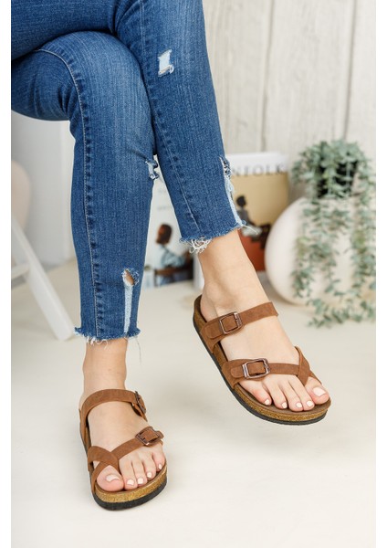 Taba Süet Kadın Terlik 0012501 fırsatları