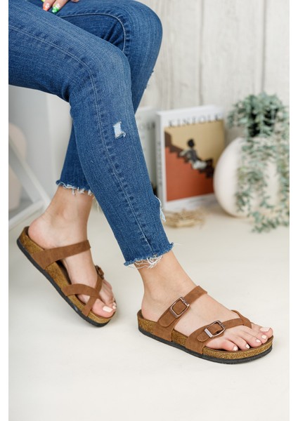 Taba Süet Kadın Terlik 0012501 indirimleri