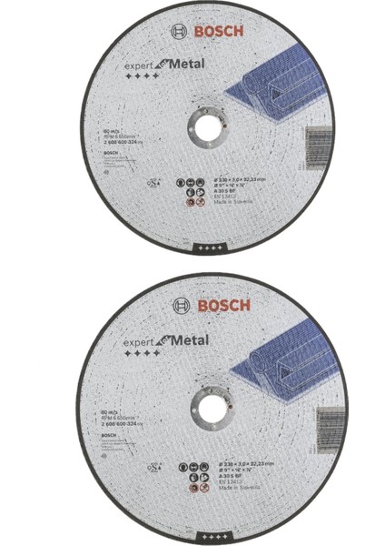 230X3,0X22,23MM Expert For Metal Düz Kesme Diski 2 Adet