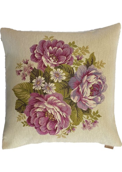 Belıeve Oxford Goblen Kırlent 45*45 cm Pembe