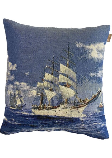 Belıeve Deniz Manzarası Goblen Kırlent 45*45 cm