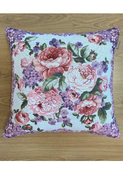 Belıeve Pembegül Goblen Kırlent 45*45 cm