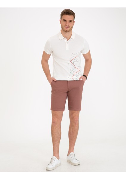 Kiremit Standart Fit Kısa Bermuda Şort 50233251 - VR031