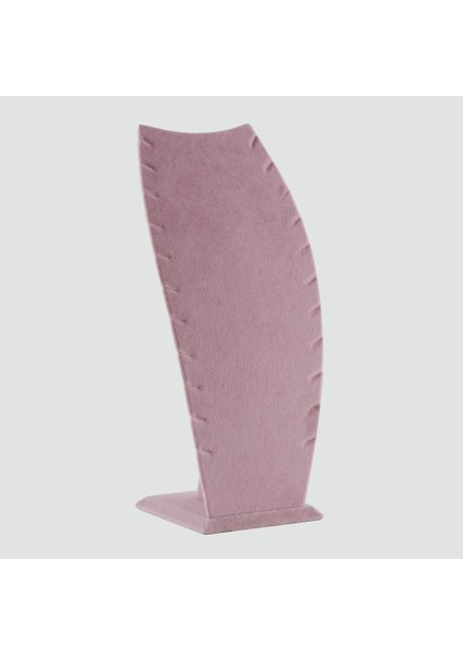 Yeni Yerli Süet Pembe 17CM Kolye Sergileme Standı (Aydındecor)
