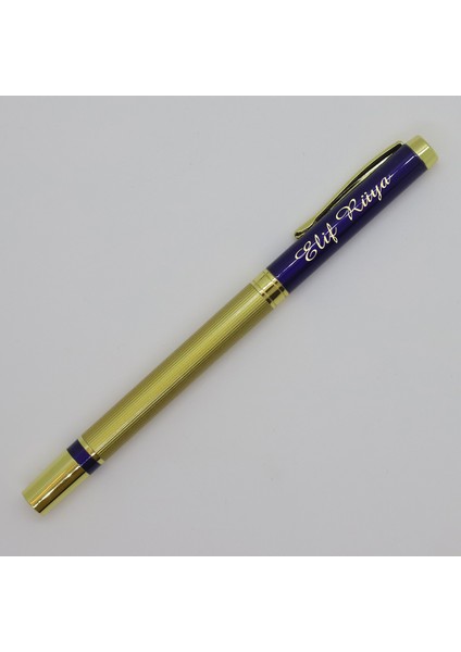 Kişiye Özel Altın Yaldızlı Metal Roller Kalem
