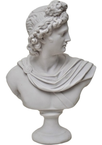 Büyük Apollo Büst-Heykel-Biblo