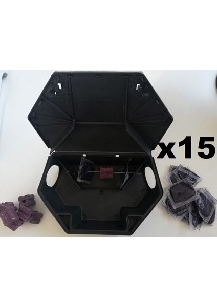 Zehir Doldurulmuş Fare Yem Istasyonu (Orta Boy) 15'li Paket