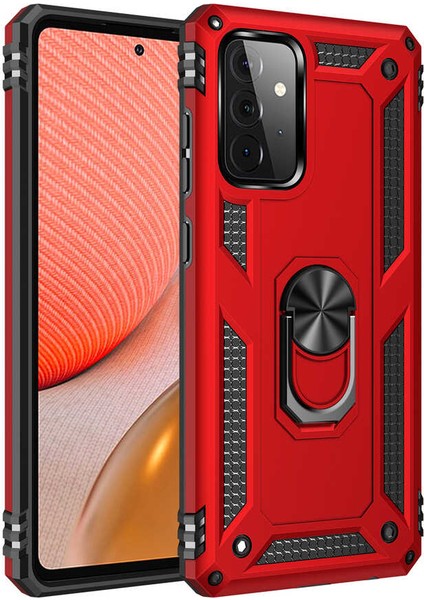 Samsung Galaxy A72 Kılıf Yüzüklü Zırh Tank Vega indirimleri