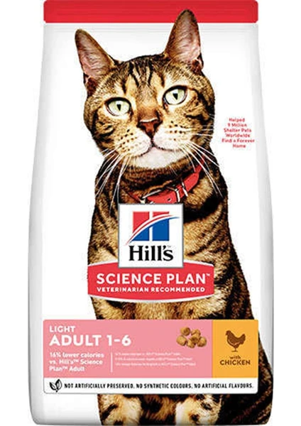 Science Plan Light Tavuklu Yetişkin Kedi Maması 3 kg