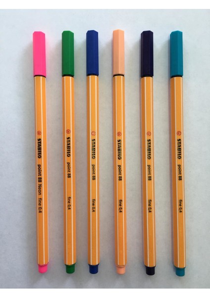 Point 88 Fineliner Keçeli Kalem 6'lı Set