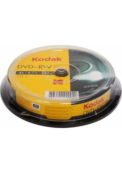 4.7gb 4x Dvd-Rw Tekrar Yazılabilir DVD Medya - 10'lu Paket