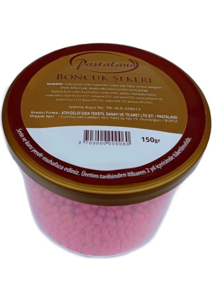 Boncuk Şeker Pembe 150 gr