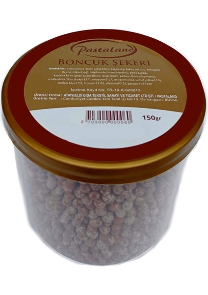 Kahverengi Boncuk Şeker 150 gr