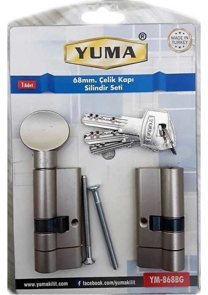 68MM Çelik Kapı Silindir Seti