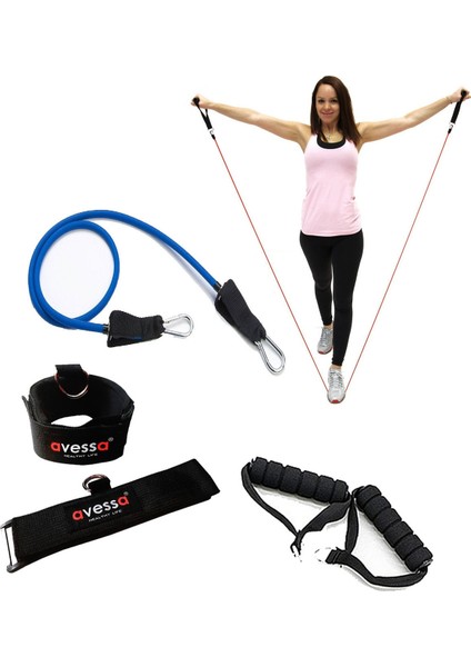 Latex-14 Direnç Lastiği El ve Ayak Aparatı Seti AVS-LTX14