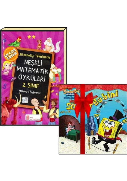 Ata Yayıncılık 2. Sınıf Neşeli Matematik Öyküleri+Süngerbob Hikaye