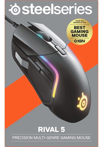 Steelseries Rival 5 Rgb Optik Oyuncu Mouse