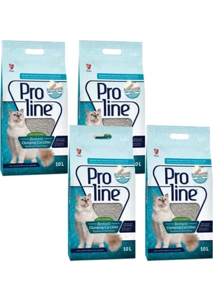 Pro Line Marsilya Sabunu Kokulu Kedi Kumu 10 lt x 4