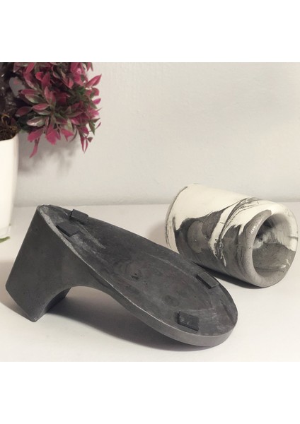 Wavy Beton Ikili Diş Fırçalık Antrasit modelleri