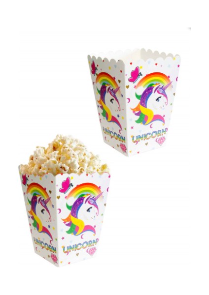 Unicorn Popcorn Mısır Kutusu 10 Lu