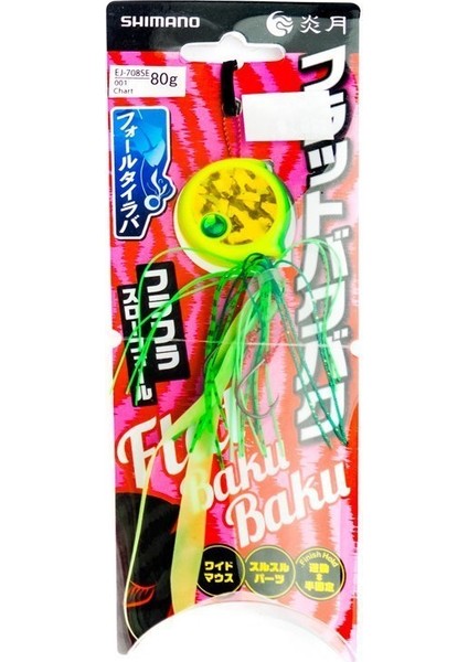 Flat Bakubaku Slider Jig Yemi 80 gr 001 Chart