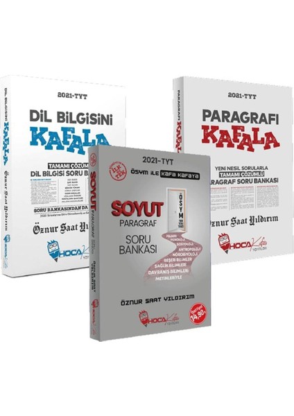 Hoca Kafası Yayınları 2021 TYT Dilbilgisini Kafala – Paragrafı Kafala – Soyut Paragraf 3’lü Set
