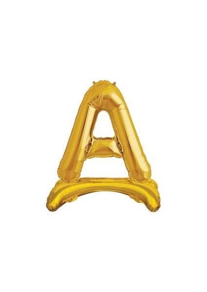 Ayakta Durabilen Altın A Harf Folyo Balon