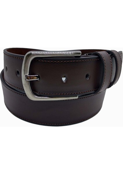 Erkek Deri Kemer Kahverengi Dikişli 4 cm fiyatları