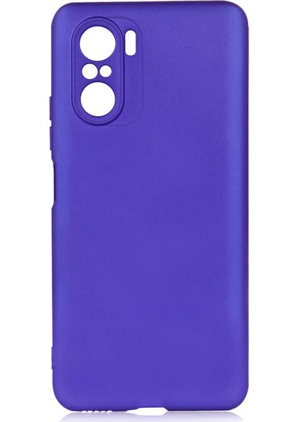- Xiaomi Poco F3 - Kılıf Mat Soft Premier Silikon Kapak - Saks Mavi - T17044