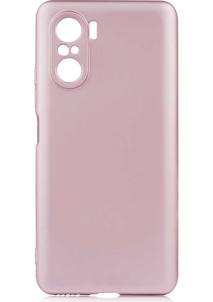 - Xiaomi Poco F3 - Kılıf Mat Soft Premier Silikon Kapak - Rose Gold - T17044