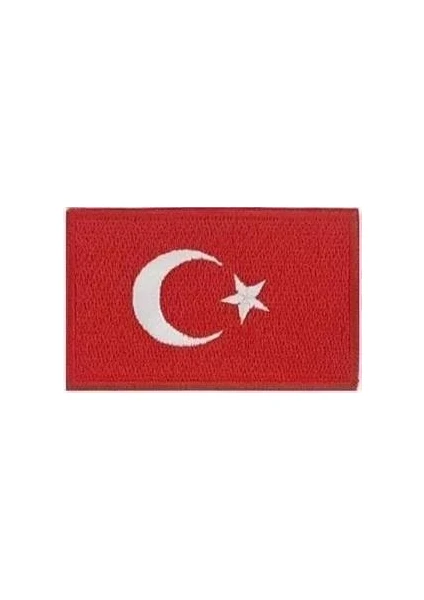 Sim Nakış Turkey Türkiye Türk Bayrak Nakış Işleme Arma Patch Peç 3x5 cm