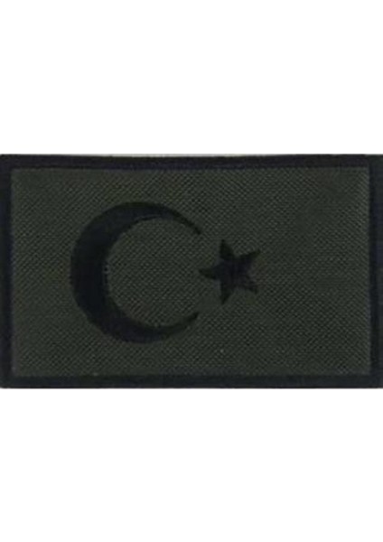 Sim Nakış Turkey Türkiye Türk Bayrak Nakış Işleme Arma Patch Peç 5x8 cm