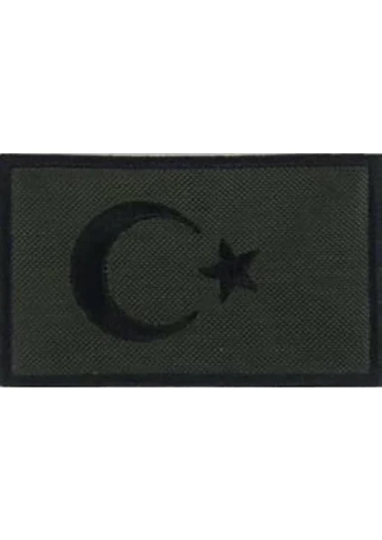 Sim Nakış Turkey Türkiye Türk Bayrak Nakış Işleme Arma Patch Peç 5x8 cm