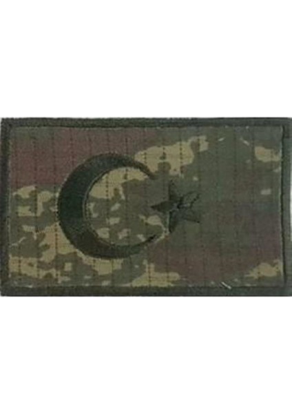 Sim Nakış Turkey Türkiye Türk Bayrak Nakış Işleme Arma Patch Peç 5x8 cm