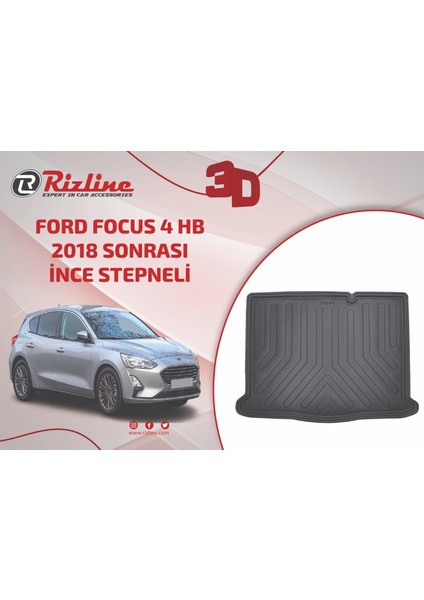 Ford Focus 4 Hb 2018+ Ince Stepneli Bagaj Havuzu