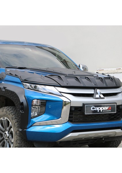 Mitsubishi L200 Kaput Koruma Rüzgarlığı 4mm Abs Akrilik 3 Parça 2019-> fırsatları