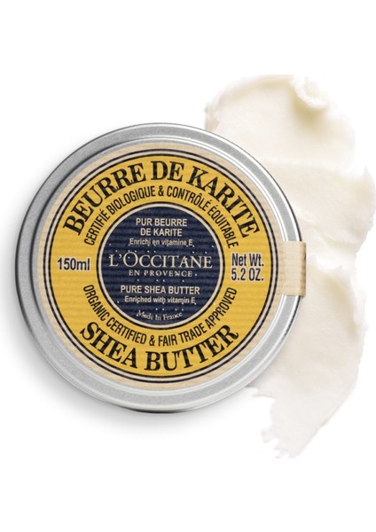 Shea Organic Certified* And Fair Trade Approved * Pure Shea Butter - Organik Shea Yağı 150 ml