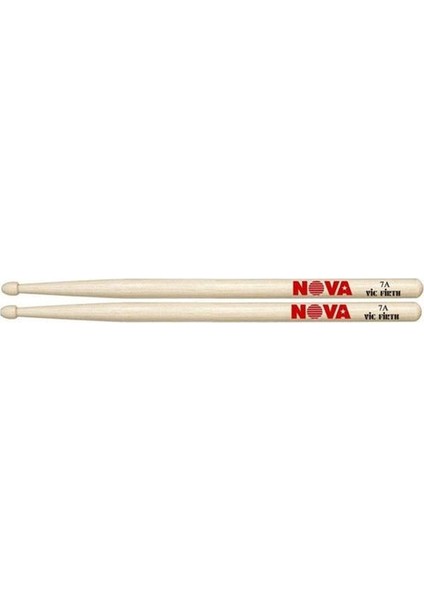 Vıcfırth Baget(Çift) Nova 7A Wood, Hıckory, 15 1/2"X0.540",