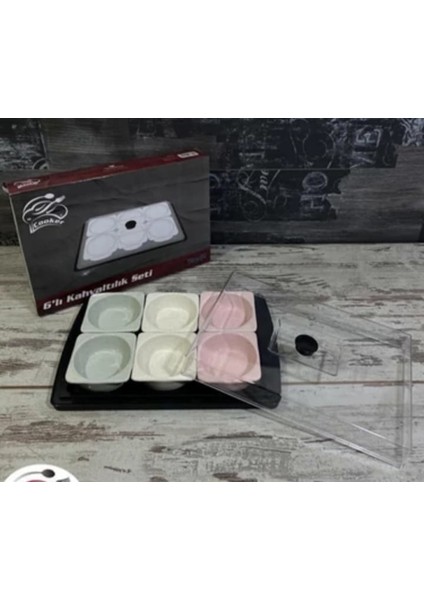 Altılı 8 Parça Kapaklı Kahvaltılık
