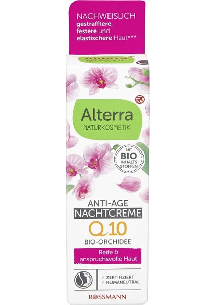Organik Argan Yağlı ve Orkide Özlü Gece Kremi 50 ml