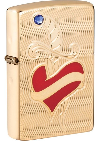 Çakmak 49303 Armor Heart And Sword Design Lighter, Kalp ve Kılıç Tasarımı