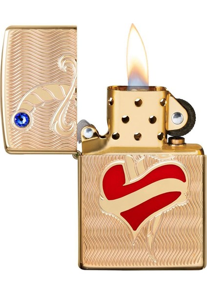 Çakmak 49303 Armor Heart And Sword Design Lighter, Kalp ve Kılıç Tasarımı