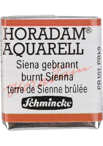 Horadam Yarım Tablet Sulu Boya Burnt Sienna