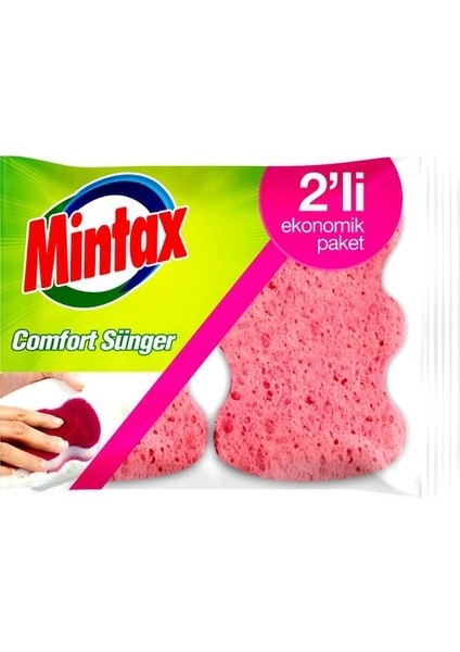 Mikrofiber Temizlik Bezi 3'lü + Comfort Sünger Oluklu 2'li modelleri