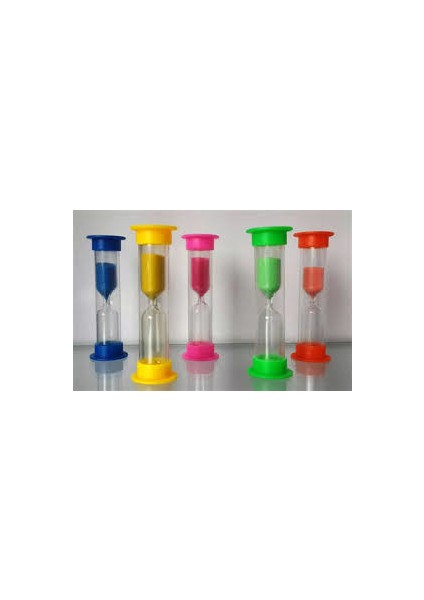 Mini Plastik Kum Saati Tabu Oyun Için Saat 8 cm Boyutlu 1 ADET