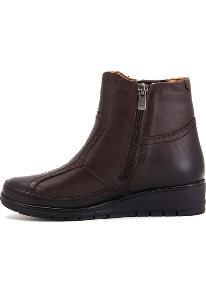 25157 Forelli Günlük Bayan Bot - Kahve modelleri