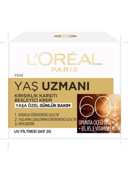 L'oréal Paris Yaş Uzmanı 60+ Besleyici Krem