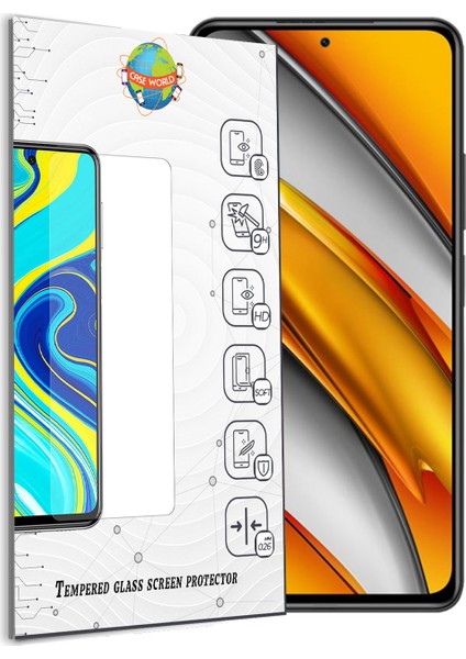 Caseworld Xiaomi Poco F3 Temperli Ekran Koruyucu Kırılmaz Cam fiyatları
