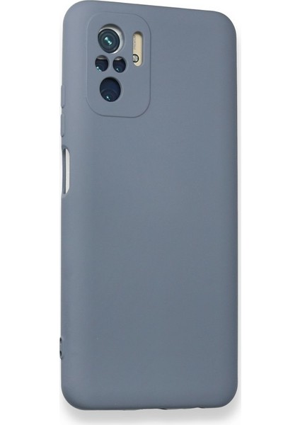 Xiaomi Redmi Note 10S Kılıf Lansman Içi Kadife Nano Silikon - Gri
