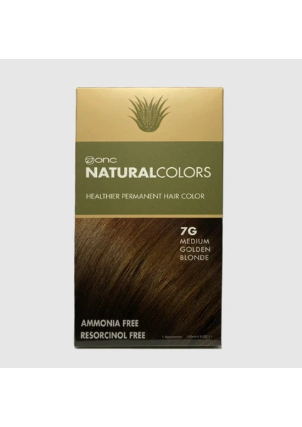 Onc Natural Colors 7g Orta Altın Sarısı Organik Saç Boyası